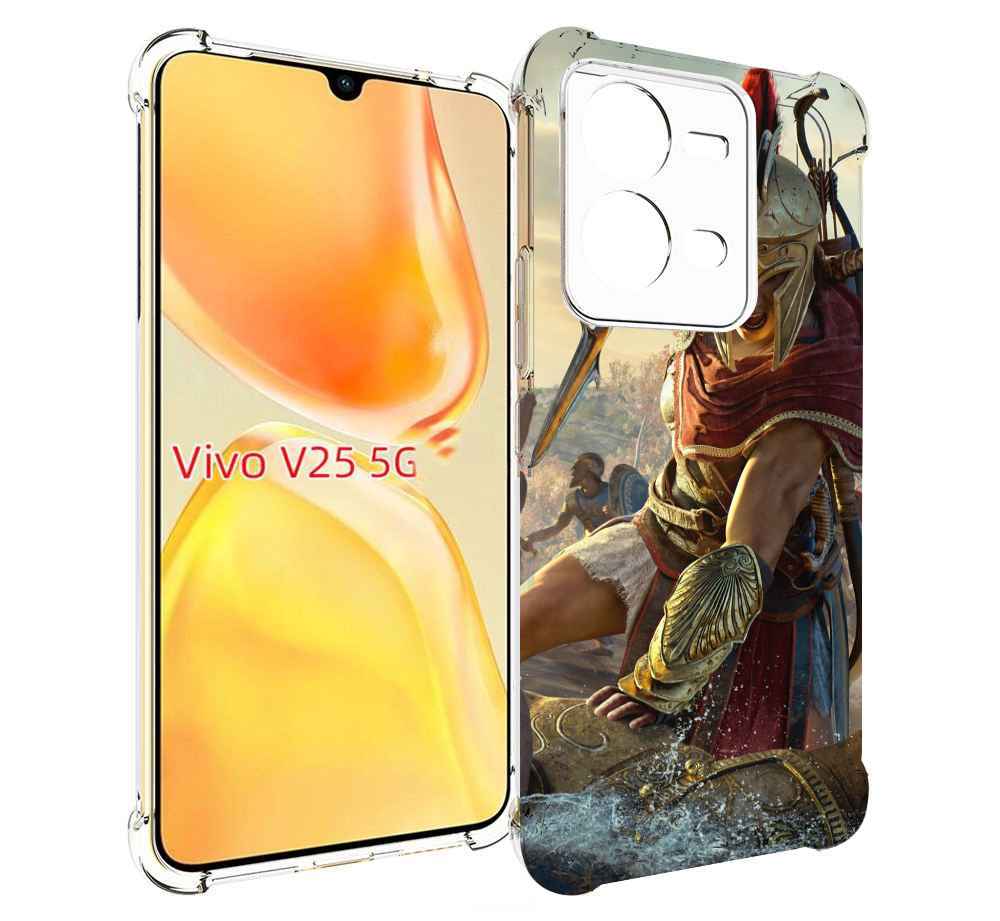 

Чехол MyPads Assassin's Creed Odyssey Kassandra мужской для Vivo V25 5G / V25e, Прозрачный, Tocco