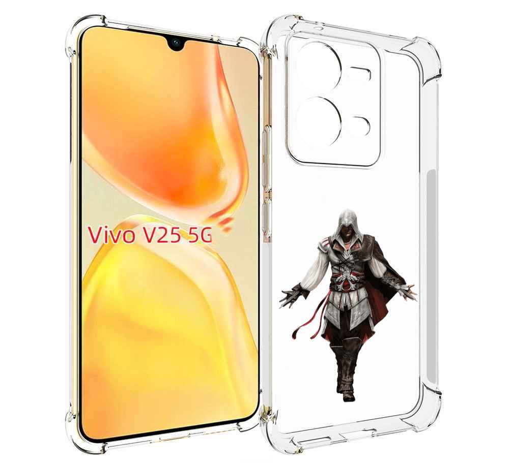 

Чехол MyPads Assassin's-Creed мужской для Vivo V25 5G / V25e, Прозрачный, Tocco