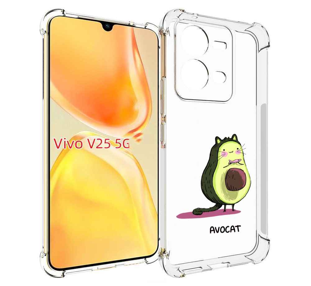 

Чехол MyPads Avocat для Vivo V25 5G / V25e, Прозрачный, Tocco