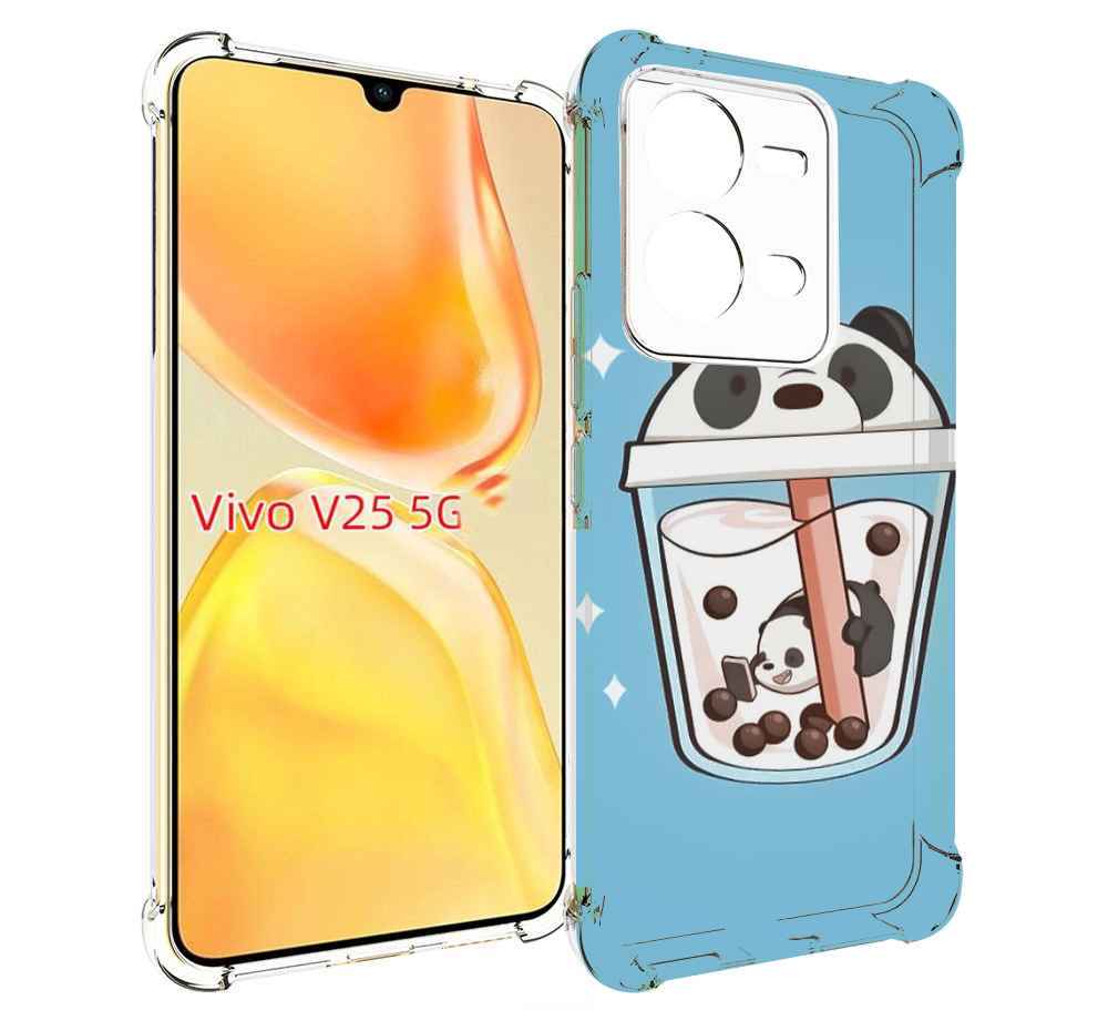 

Чехол MyPads Bubble tea для Vivo V25 5G / V25e, Прозрачный, Tocco