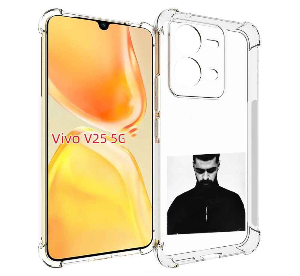 

Чехол MyPads Buster Keaton Miyagi мужской для Vivo V25 5G / V25e, Прозрачный, Tocco