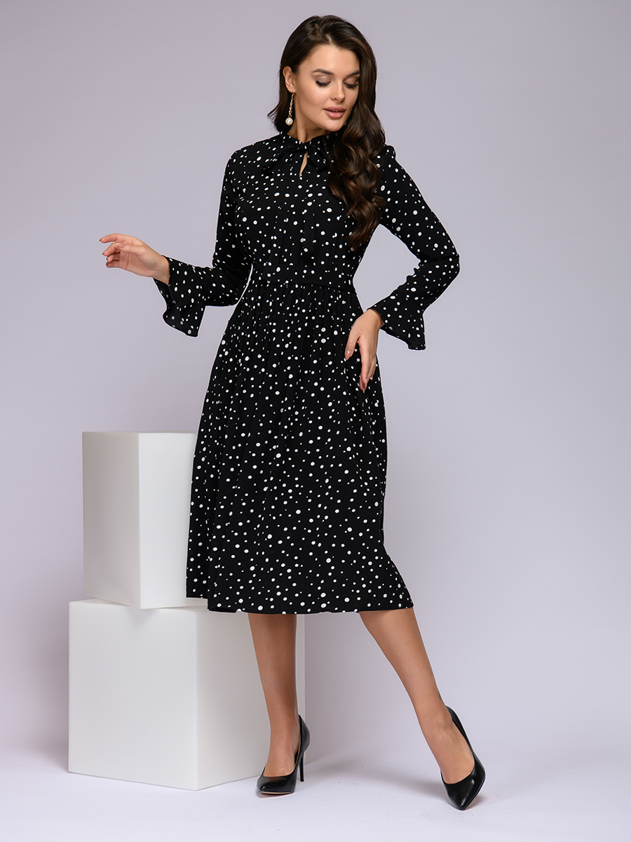 

Платье женское 1001dress 0122001-02225BK черное one size