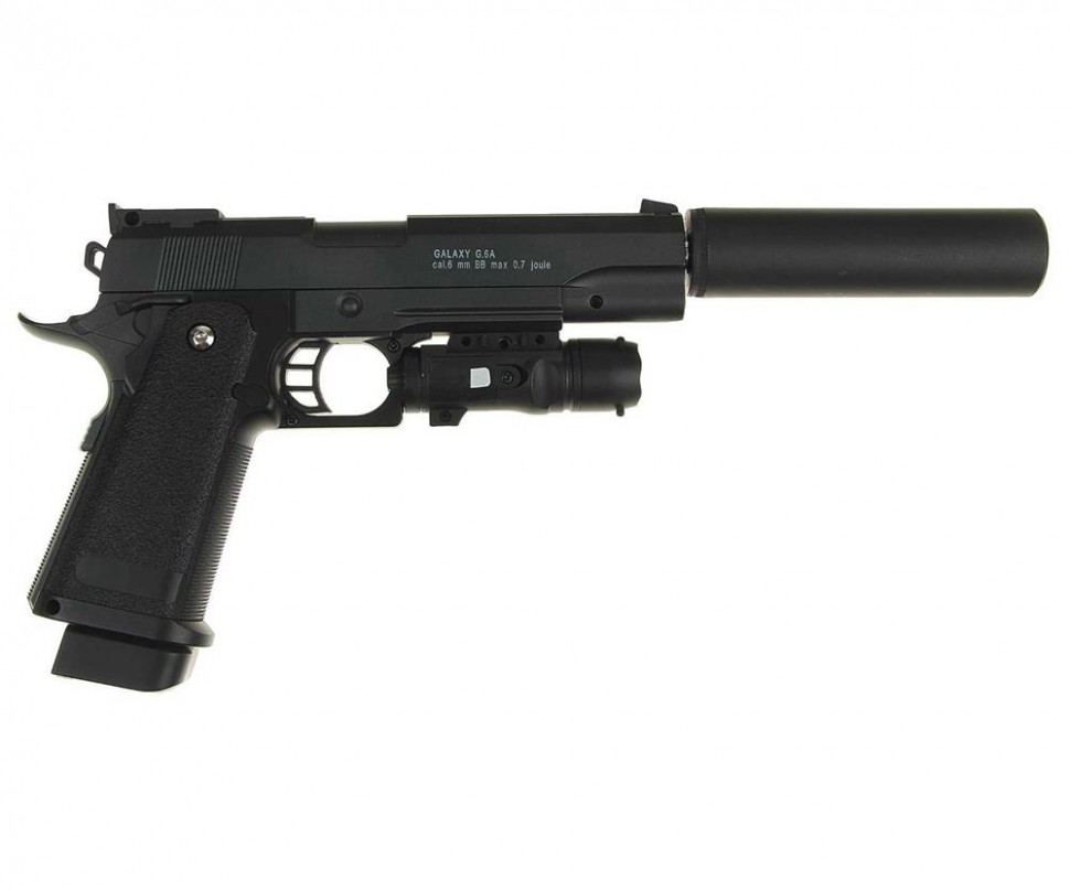 

Страйкбольный пистолет Galaxy G.6A Colt 1911 PD, Черный