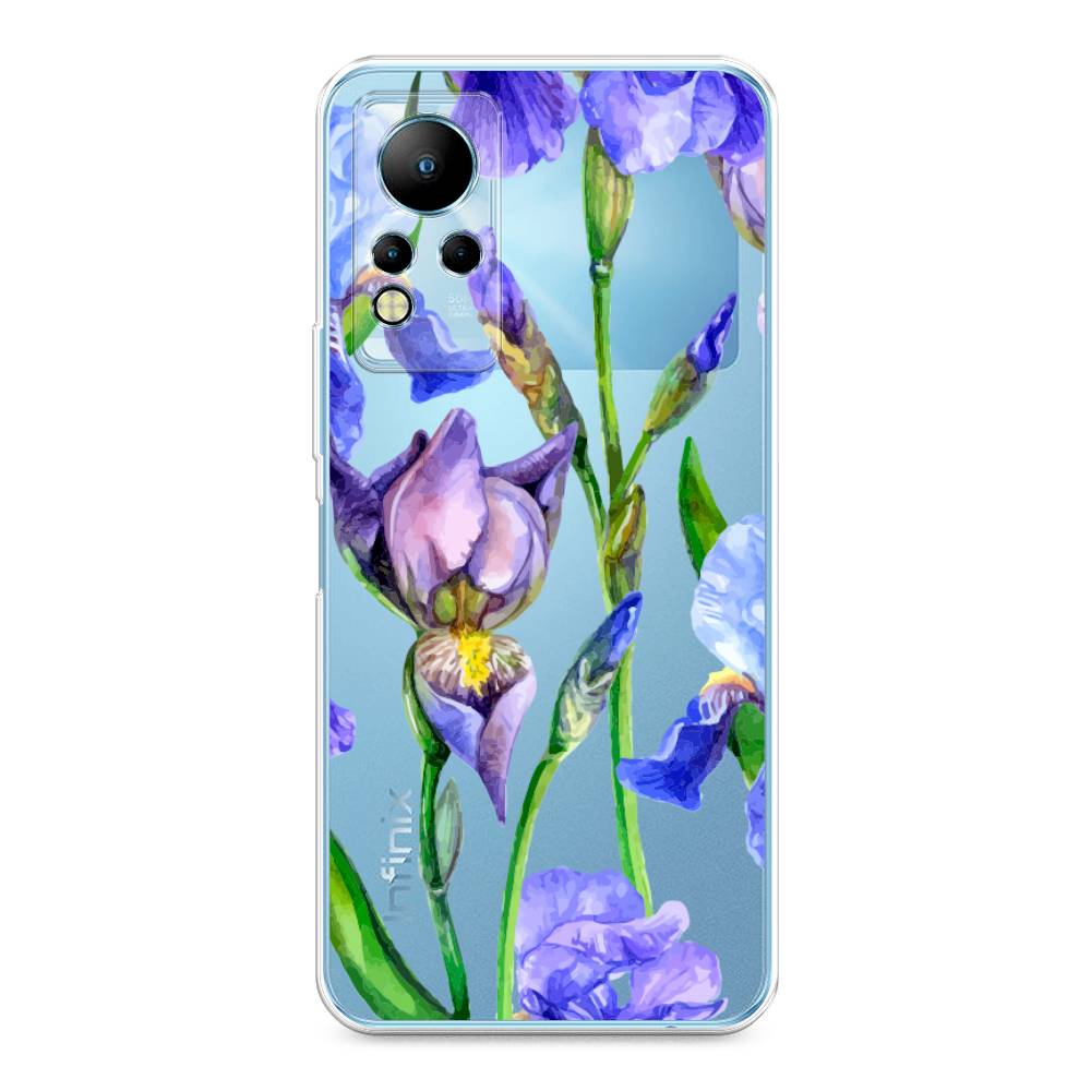 

Чехол Awog на Infinix Note 12 G88 "Синие ирисы", Разноцветный, 3101850-8