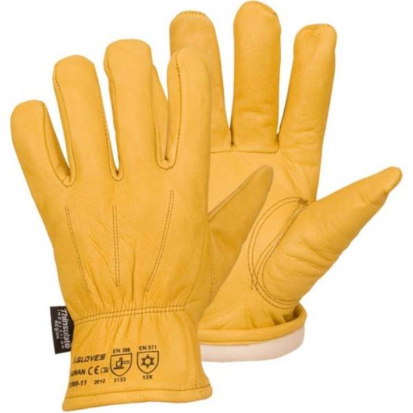 Утепленные кожаные перчатки из лицевой кожи S. GLOVES NEMAN размер 10 31998-10 утепленные кожаные перчатки s gloves