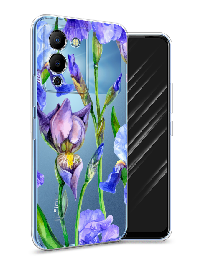 

Чехол Awog на Infinix Note 12 G96 "Синие ирисы", Разноцветный, 3101550-8