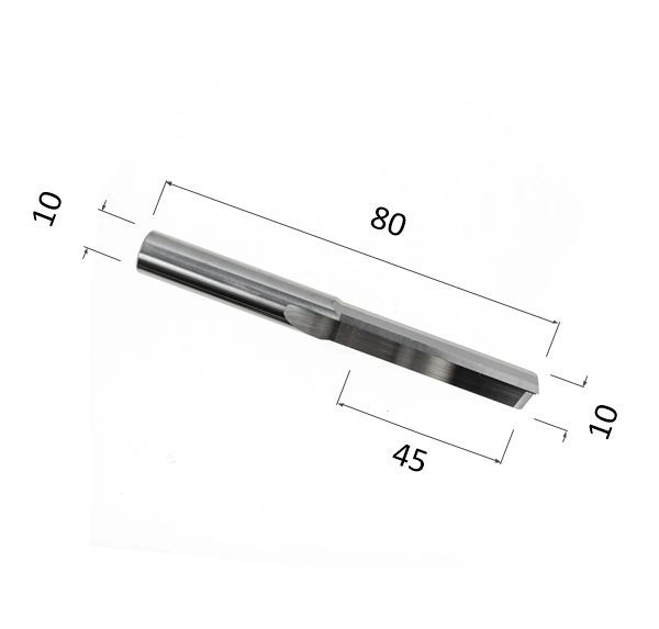 

Фреза прямая двухзаходная DJTOL N2ZX1045 для станка ЧПУ, N2ZX