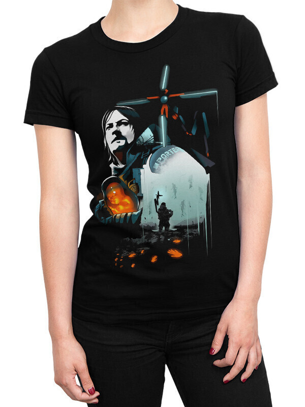 

Футболка женская Dream Shirts Death Stranding Женская 10009691 черная 2XL, Death Stranding Женская 10009691