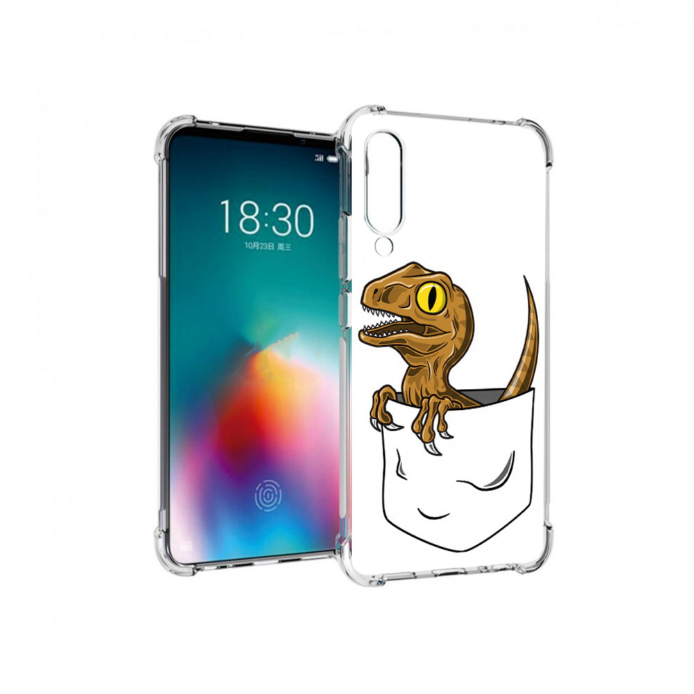 

Чехол MyPads Tocco для Meizu 16T динозавр в кармане (PT144619.90.327), Прозрачный, Tocco