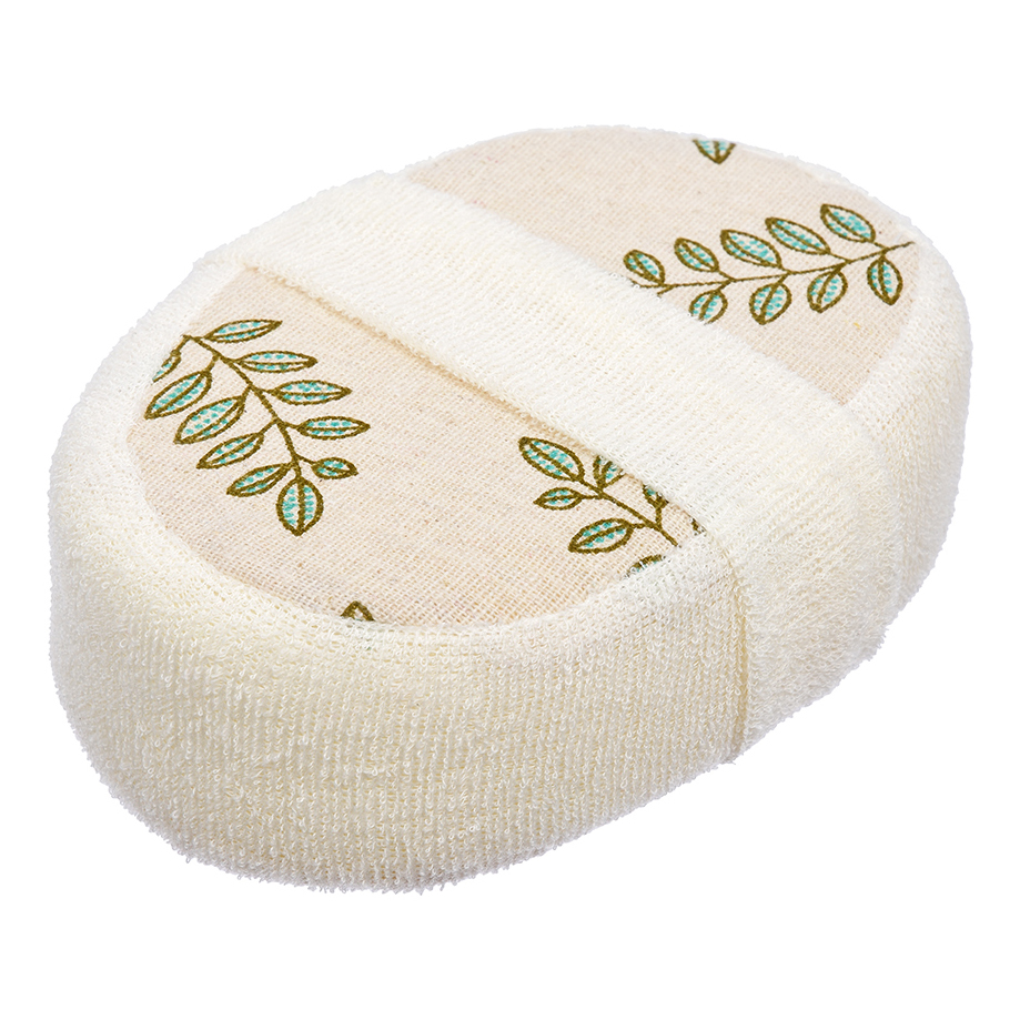 

Мочалка Банные штучки Soft Листья объемная, Бежевый
