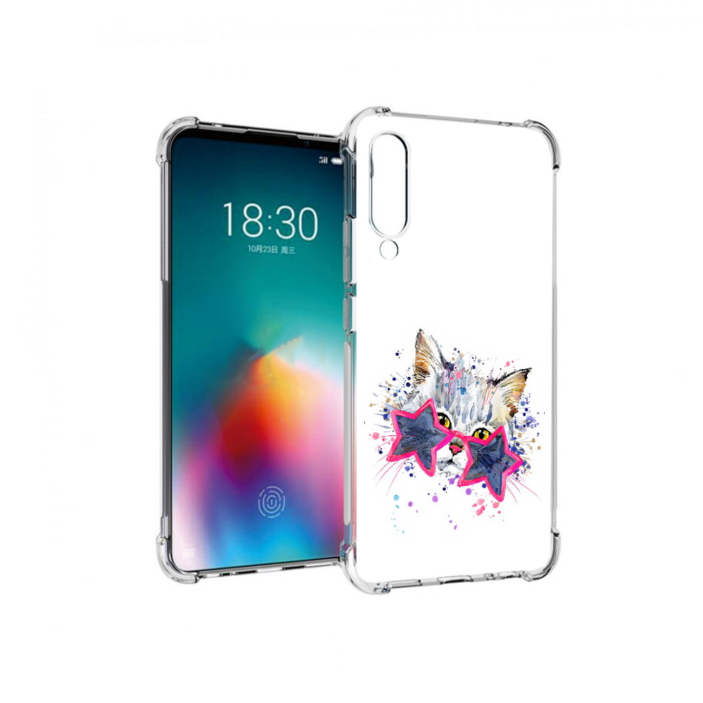 

Чехол MyPads Tocco для Meizu 16T звездные очки (PT144619.90.353), Прозрачный, Tocco