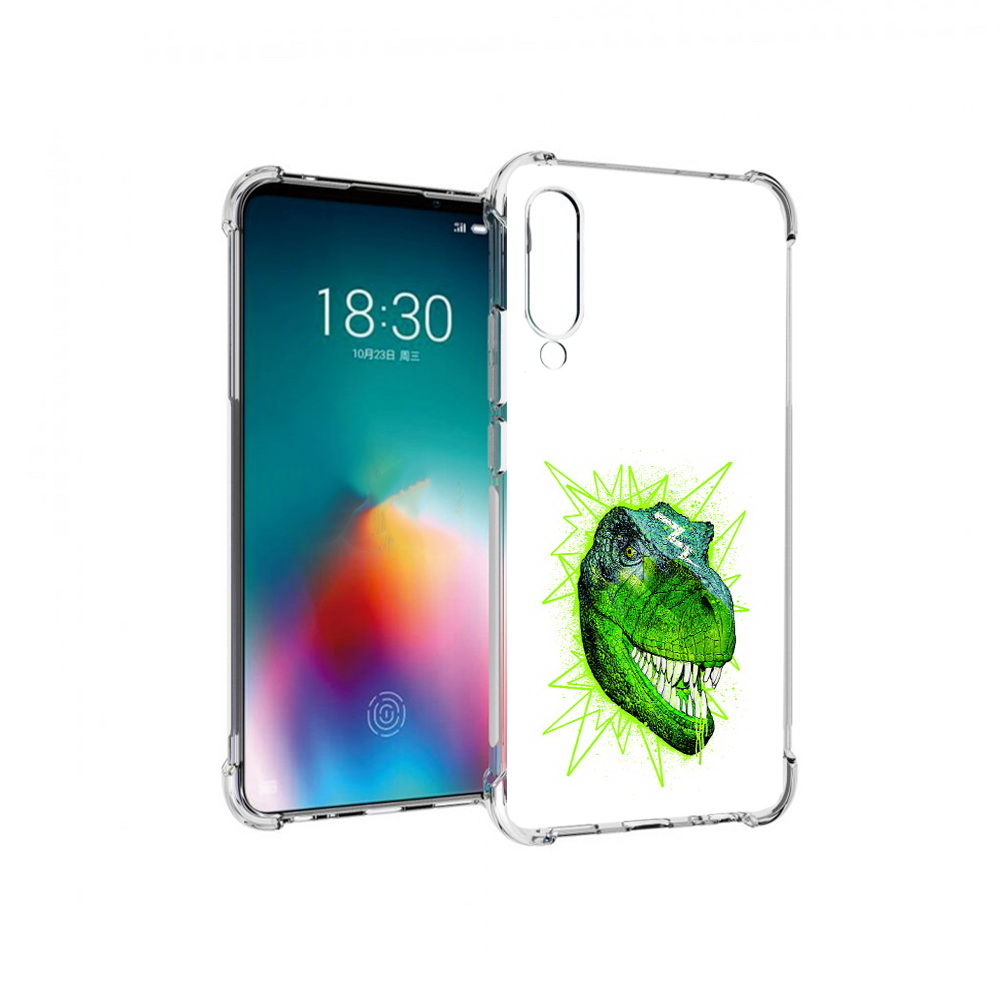 

Чехол MyPads Tocco для Meizu 16T зеленый динозавр (PT144619.90.358), Прозрачный, Tocco