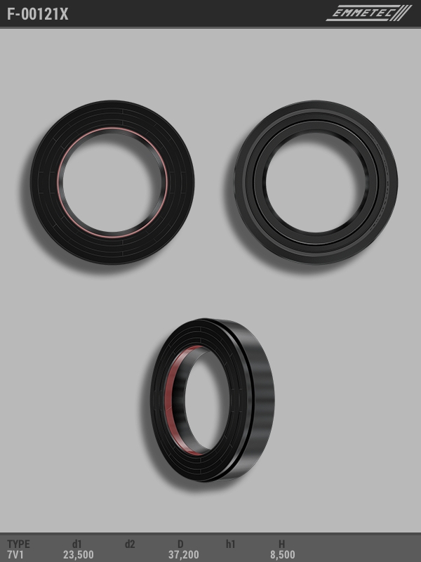 

Сальник рулевой рейки EMMETEC 23.5x37.2x8.5 (7V1) F-00121X, F-00121X, F00121X