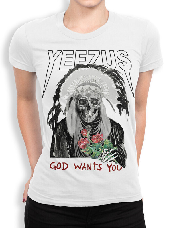 фото Футболка женская dream shirts канье уэст yeezus 10009781 белая 3xl