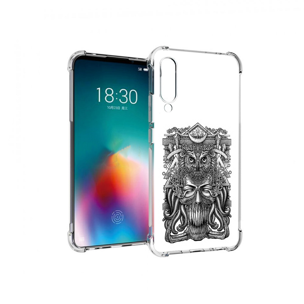 

Чехол MyPads Tocco для Meizu 16T зубастая сова (PT144619.90.369), Прозрачный, Tocco