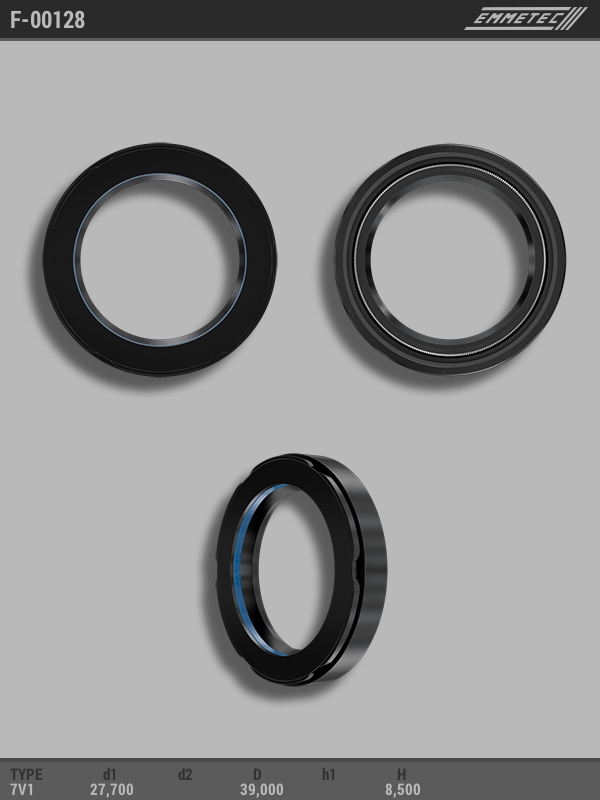 

Сальник рулевой рейки EMMETEC 27.7x39x8.5 (7V1) F-00128, F-00128, F00128