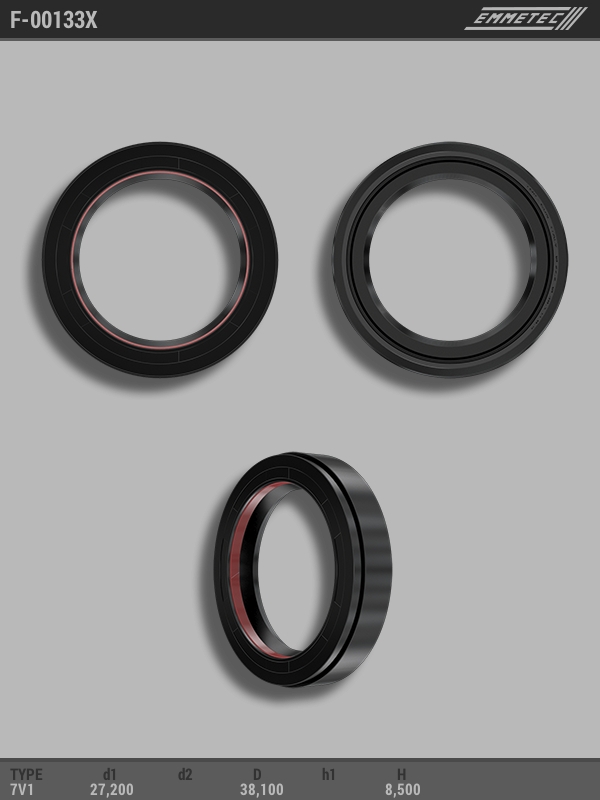 

Сальник рулевой рейки EMMETEC 27.2x38.1x8.5 (7V1) F-00133X, F-00133X, F00133X