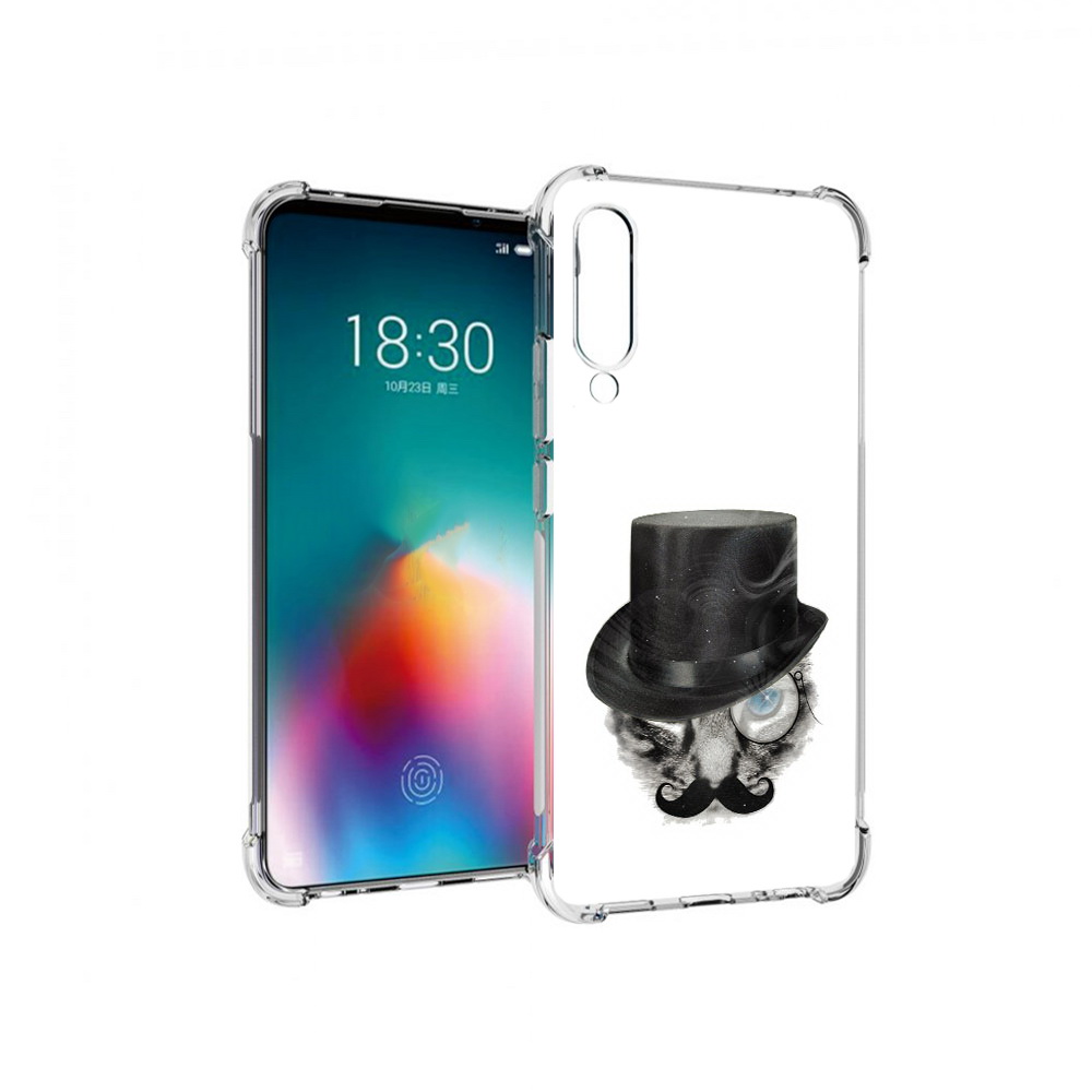 

Чехол MyPads Tocco для Meizu 16T интелегентный кот (PT144619.90.378), Прозрачный, Tocco