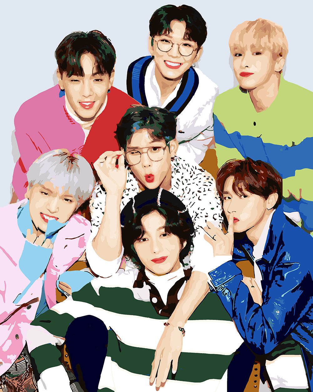 

Картина по номерам Красиво Красим Monsta X, 70 х 90 см, Monsta X