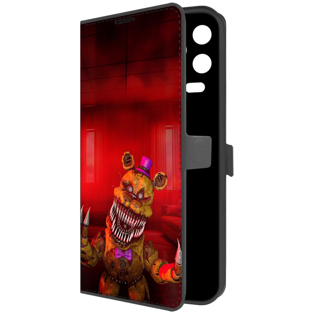 

Чехол-книжка Krutoff Eco Book для INFINIX Note 12 Pro ФНАФ - Фредди атакует (черный)