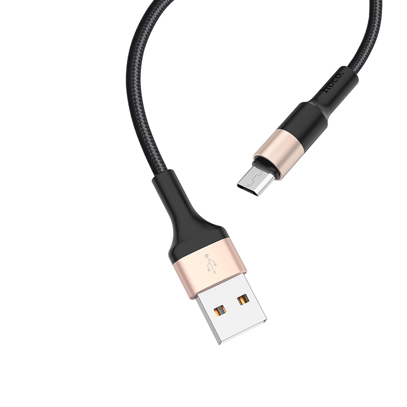 

Кабель Hoco X26 USB - Micro-USB, 2 А, 1 м, черно-золотой, X26 Xpress