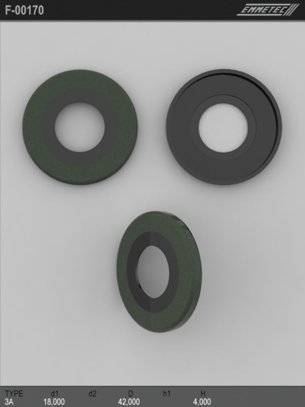 

Сальник рулевой рейки EMMETEC 18x42x4 (3A) F-00170, F-00170, F00170