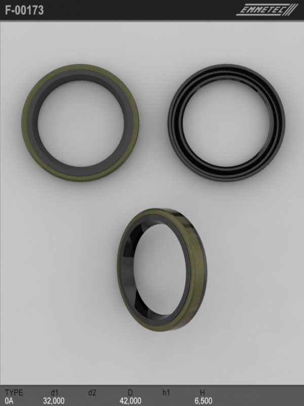 

Сальник рулевой рейки EMMETEC 32x42x6.5 (0A) F-00173, F-00173, F00173