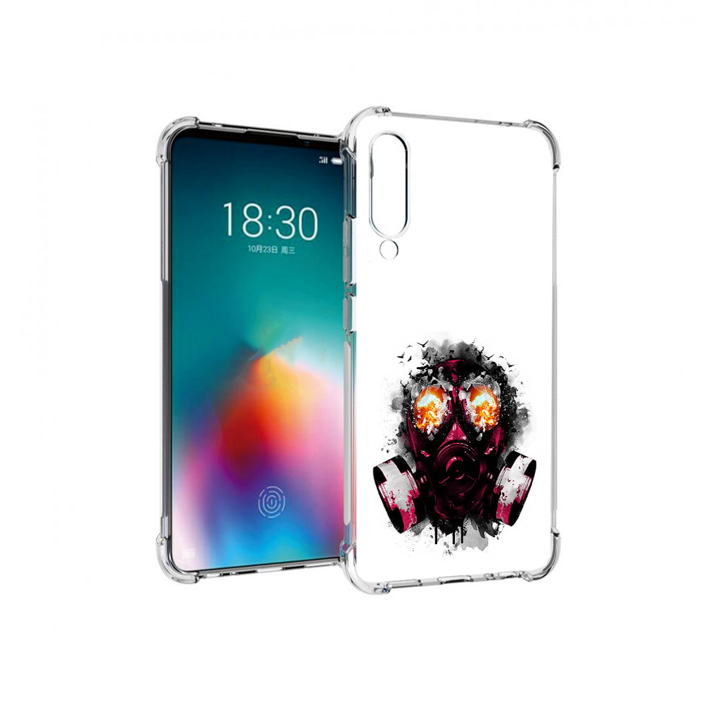 

Чехол MyPads Tocco для Meizu 16T красный противогаз (PT144619.90.412), Прозрачный, Tocco