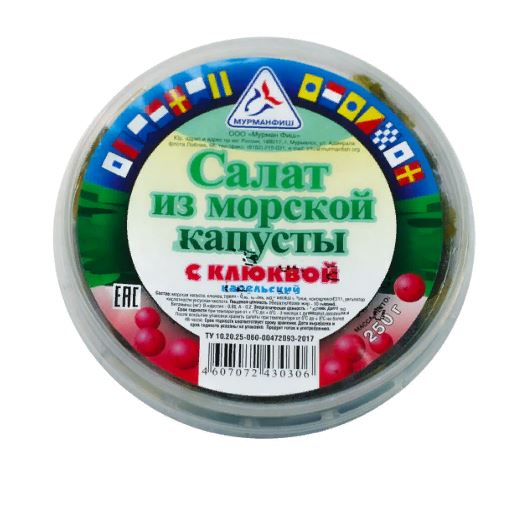 

Салат Мурман Фиш Карельский из морской капусты 250 г