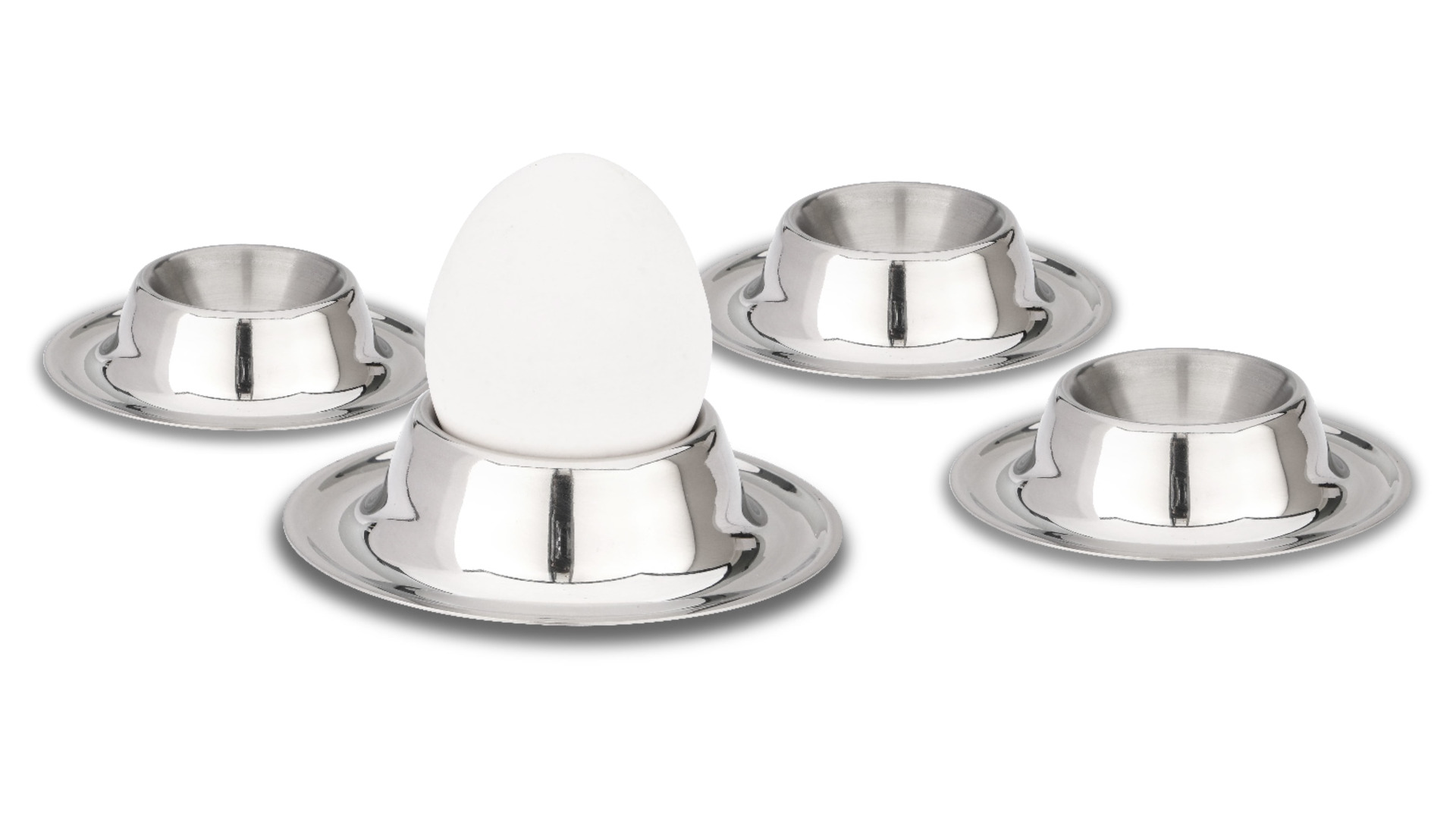 фото Набор подставок для яиц weis круглых, d8,5см, 4шт, сталь нержавеющая