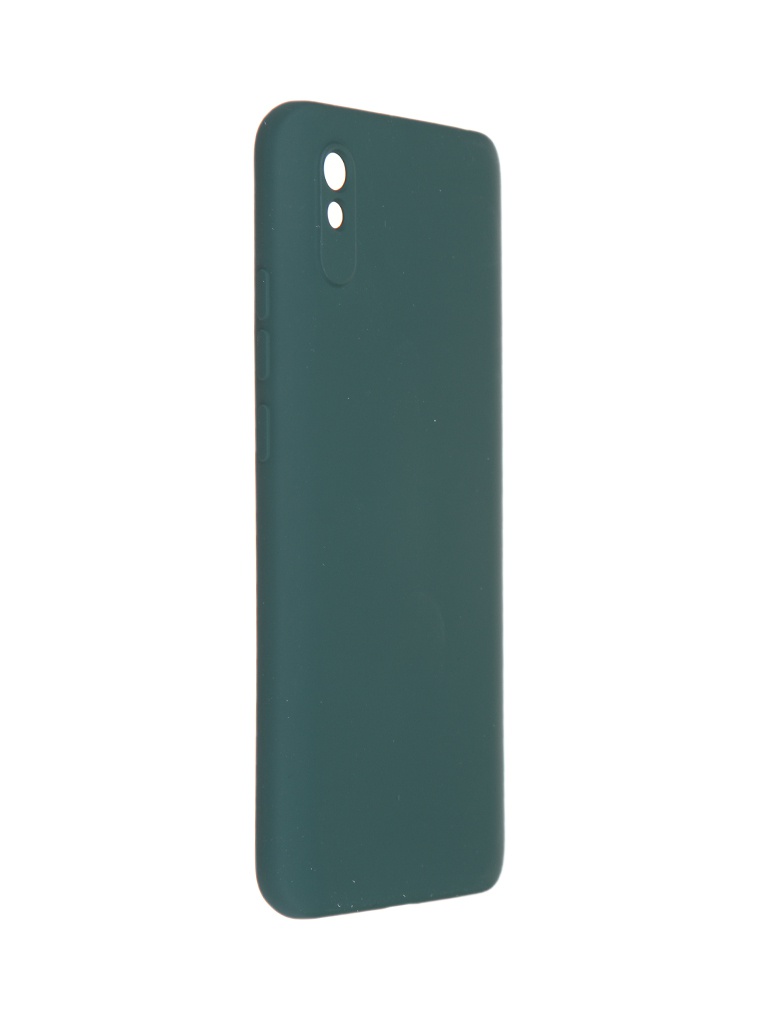 фото Чехол pero для xiaomi redmi 9a liquid silicone dark green pcls-0077-ng