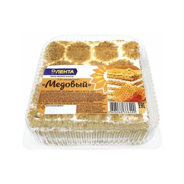

Торт Лента Медовый 450 г