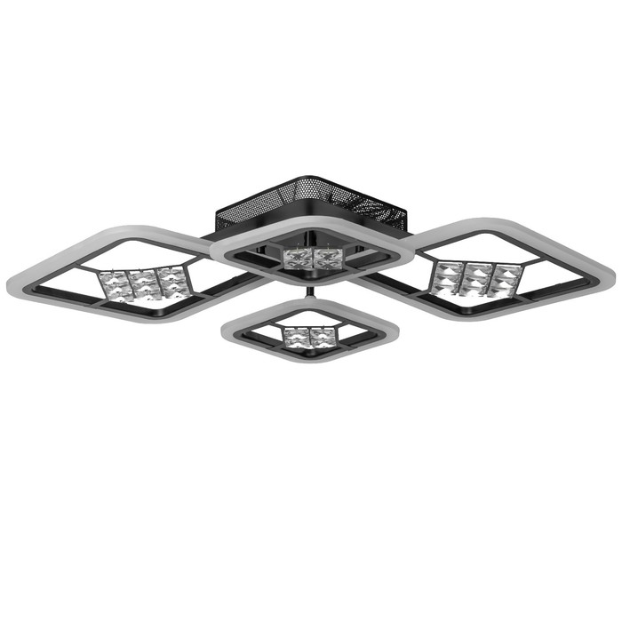 

Люстра с ПДУ 1548/4BK LED 96Вт 3000-6000К диммер черный 71х10 см