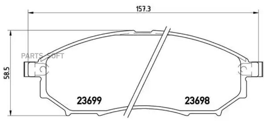 

Колодки дисковые п. nissan murano 3.5 4wd/navara/pathfinder 2 P56058 =852 14 [41060eb325]