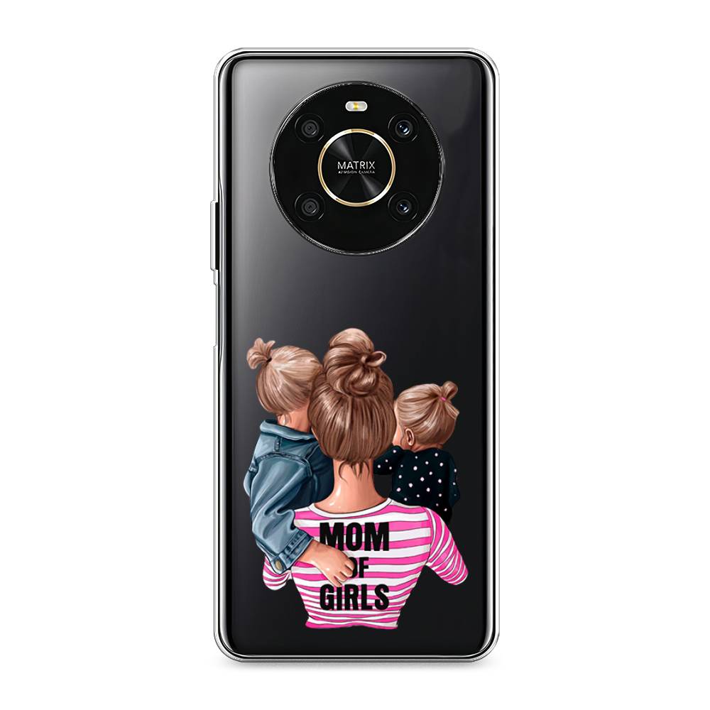 

Чехол Awog на Honor X9 4G/Magic4 Lite 4G "Mom of Girls", Разноцветный, 6108150-6