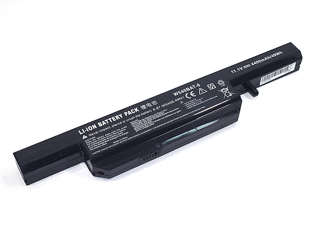 

Аккумулятор для ноутбука Clevo W540-3S2P 11.1V 5200mAh OEM Black