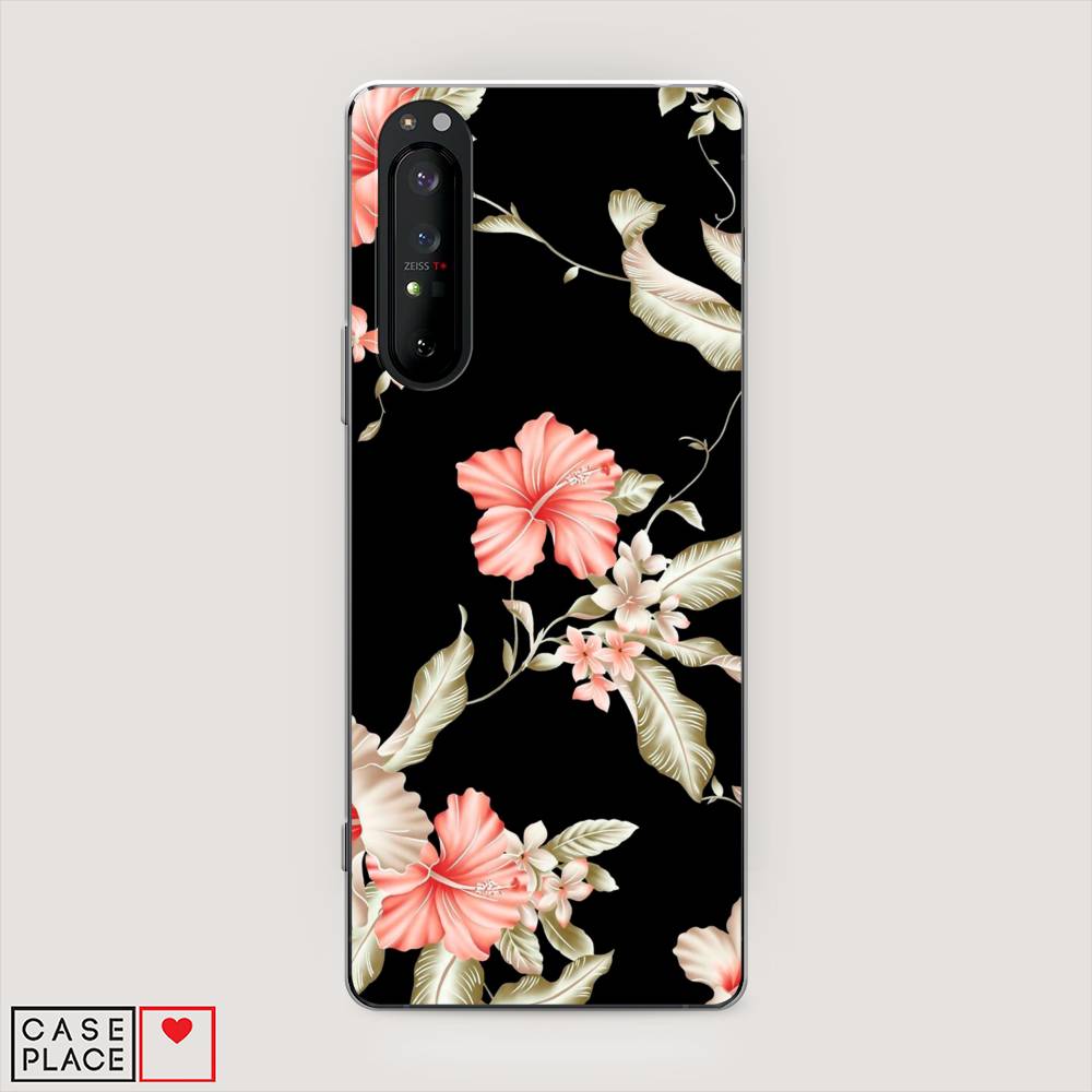 

Чехол Awog на Sony Xperia 1 II "Цветы на черном", Разноцветный, 54550-8