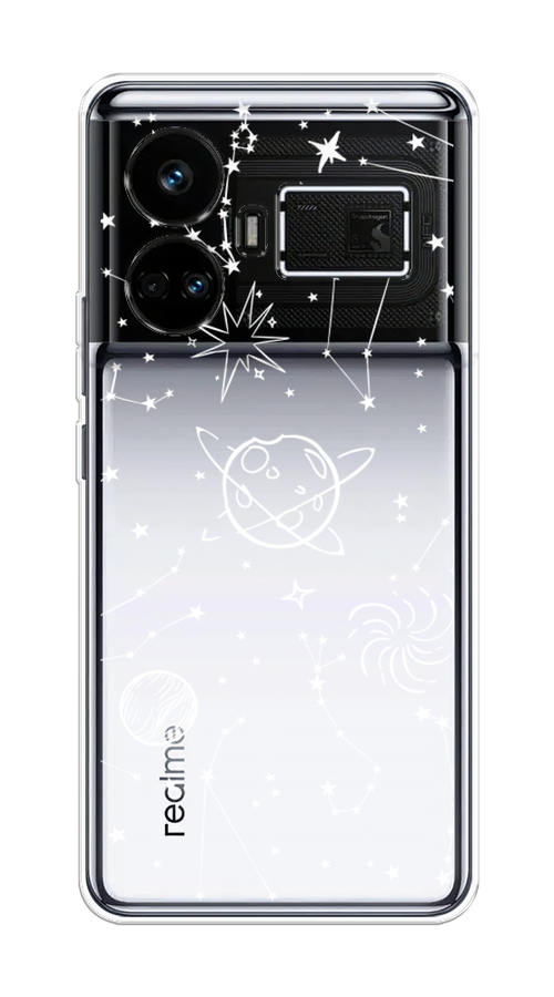 

Чехол на Realme GT5 "Планеты в космосе", Белый, 2515050-1
