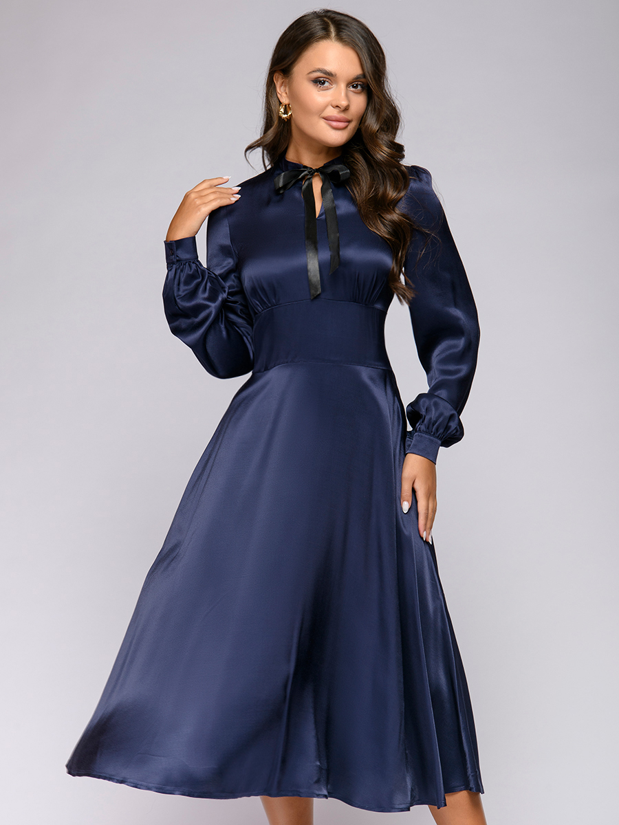 

Платье женское 1001dress 0122001-02234DB синее 48, 0122001-02234DB