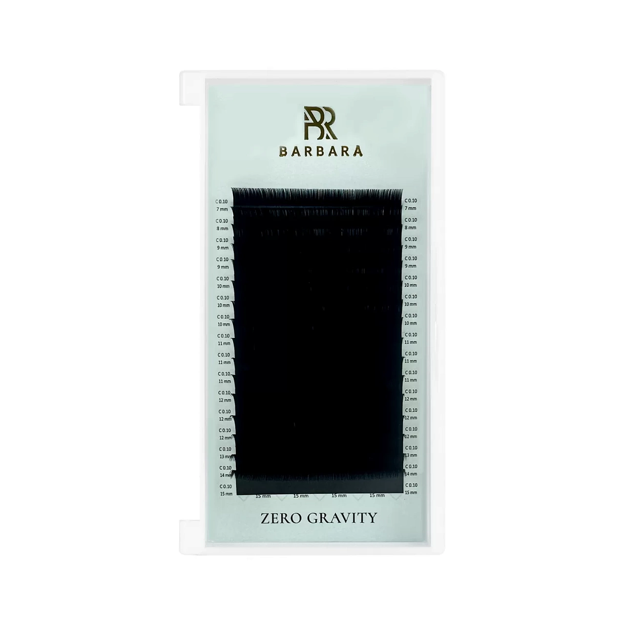 

Ресницы черные Barbara Zero Gravity NEW 16 линий D и 0.10 11mm, Черный