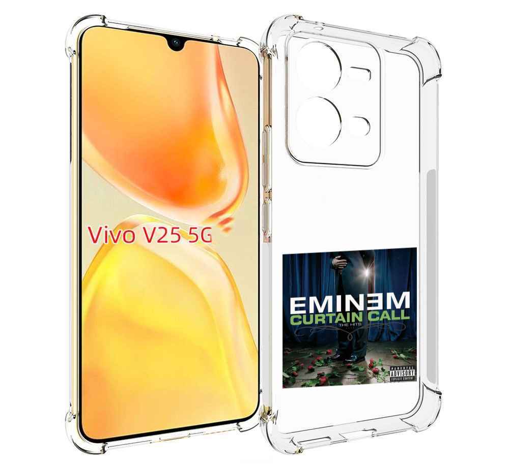 

Чехол MyPads Eminem CURTAIN CALL, THE HITS для Vivo V25 5G / V25e, Прозрачный, Tocco