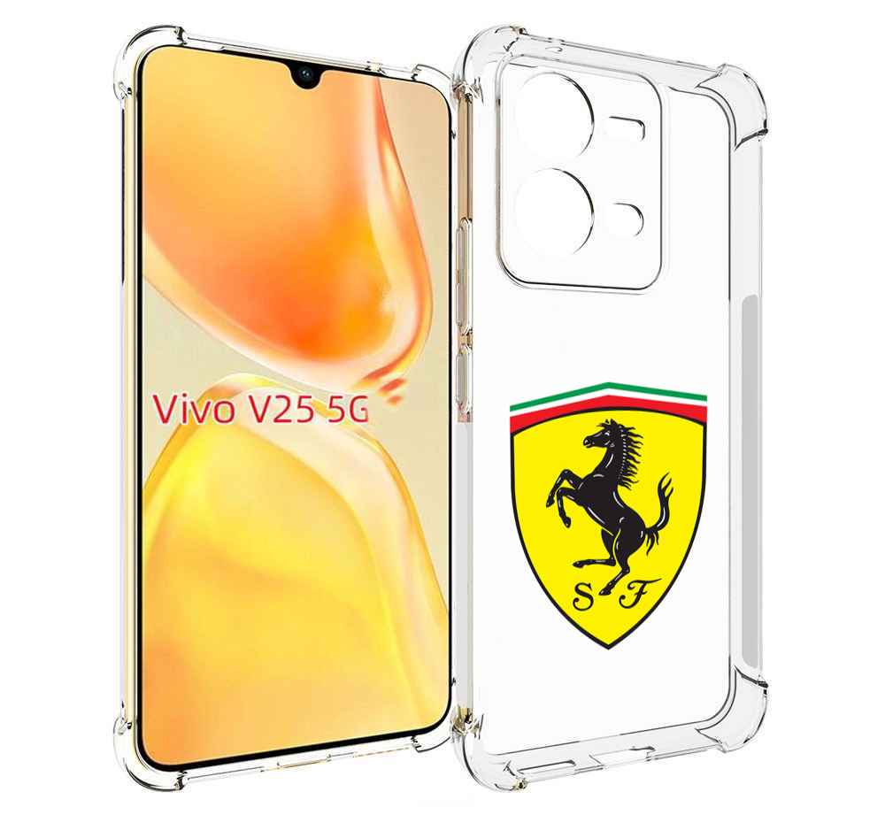 

Чехол MyPads Ferrari-3 мужской для Vivo V25 5G / V25e, Прозрачный, Tocco