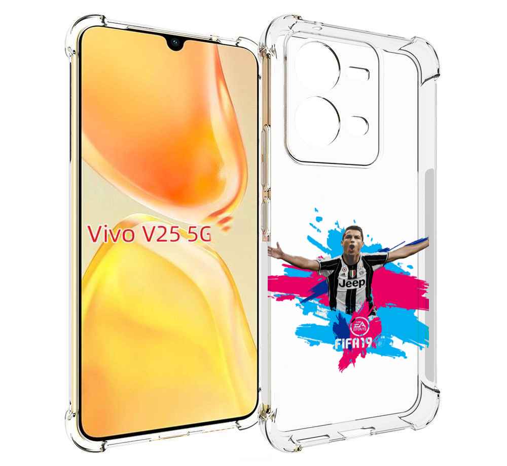 Чехол MyPads Fifa-2019-2020-2021-2022 мужской для Vivo V25 5G / V25e