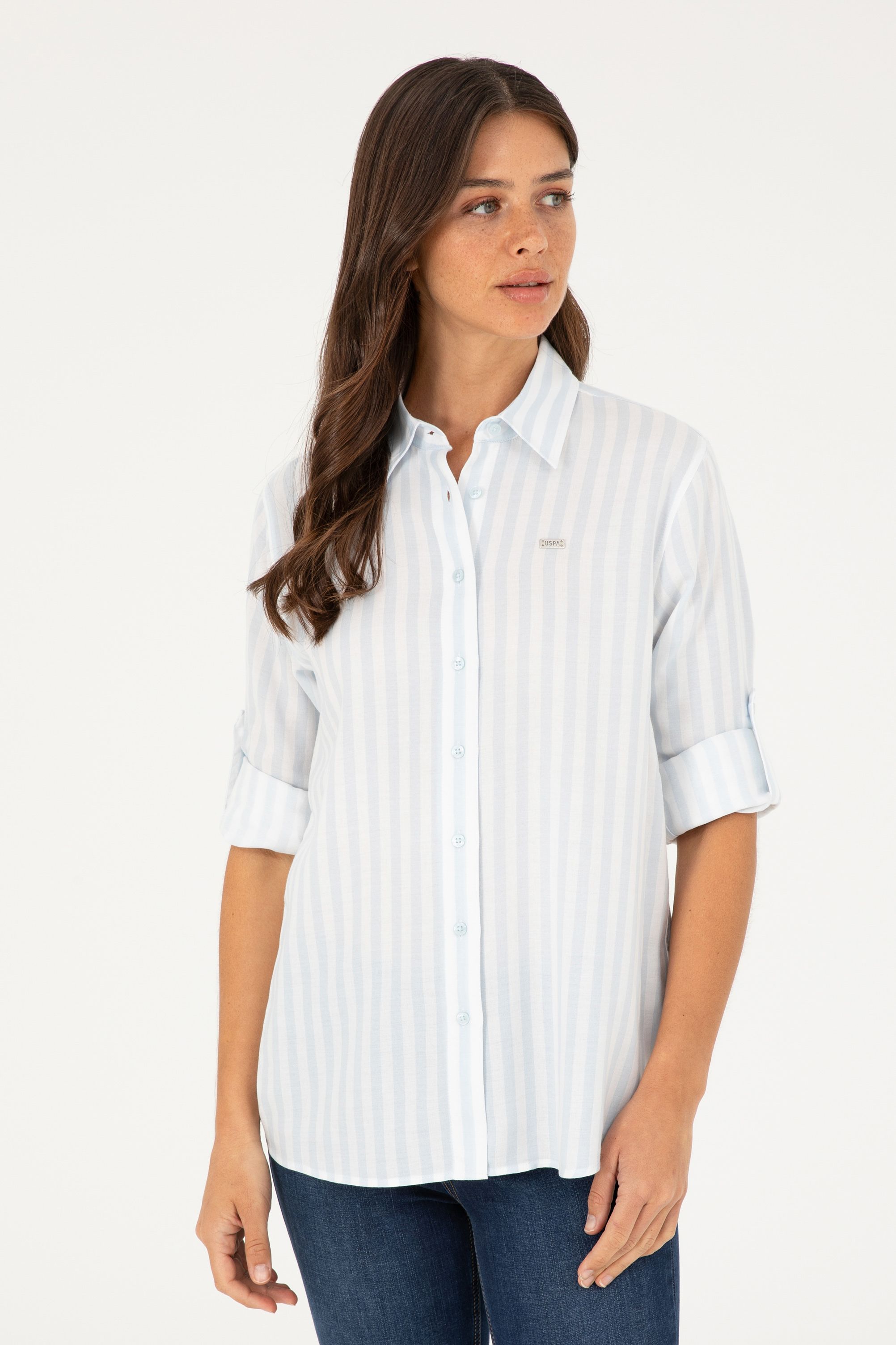 

Рубашка женская U.S. POLO Assn. G082GL0040GLARUS белая 32, Белый, G082GL0040GLARUS