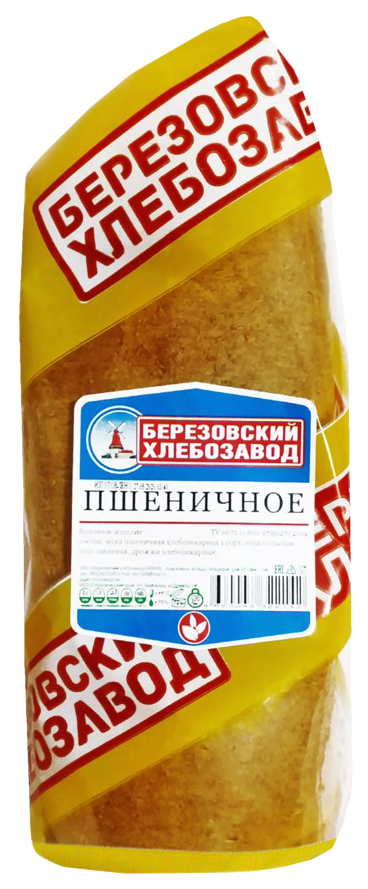 

Хлеб белый Березовский хлебозавод Пшеничное 500 г, Пшеничное