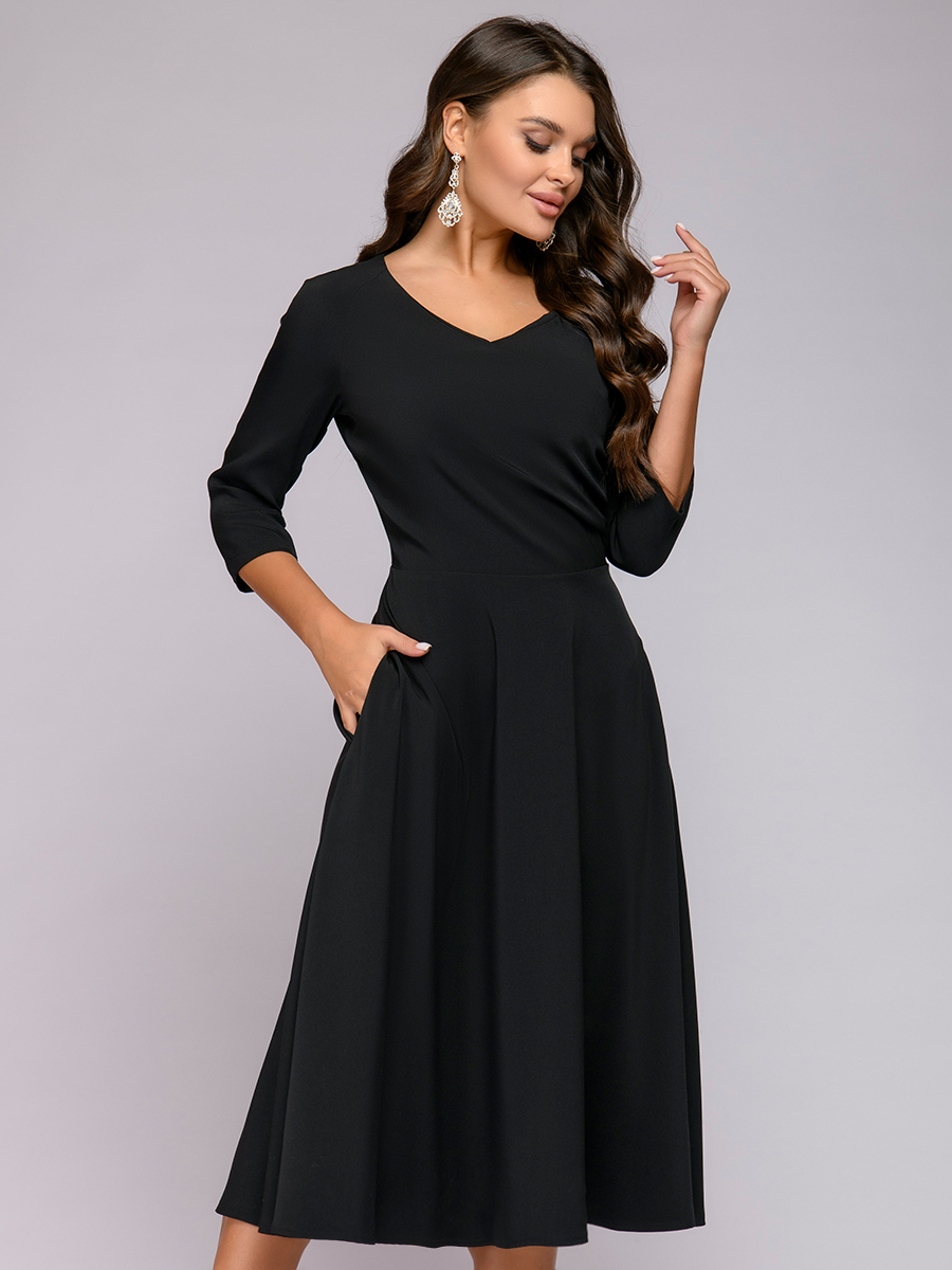 фото Платье женское 1001dress 0122001-02238bk черное 40