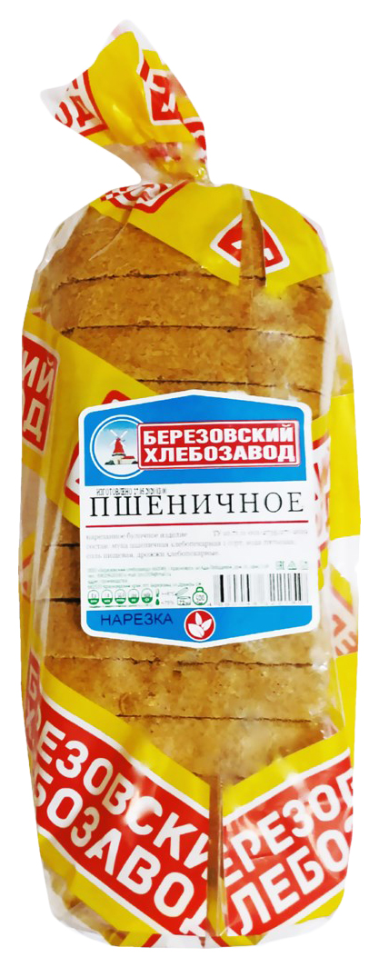 

Хлеб белый Березовский хлебозавод Пшеничное 500 г, Пшеничное
