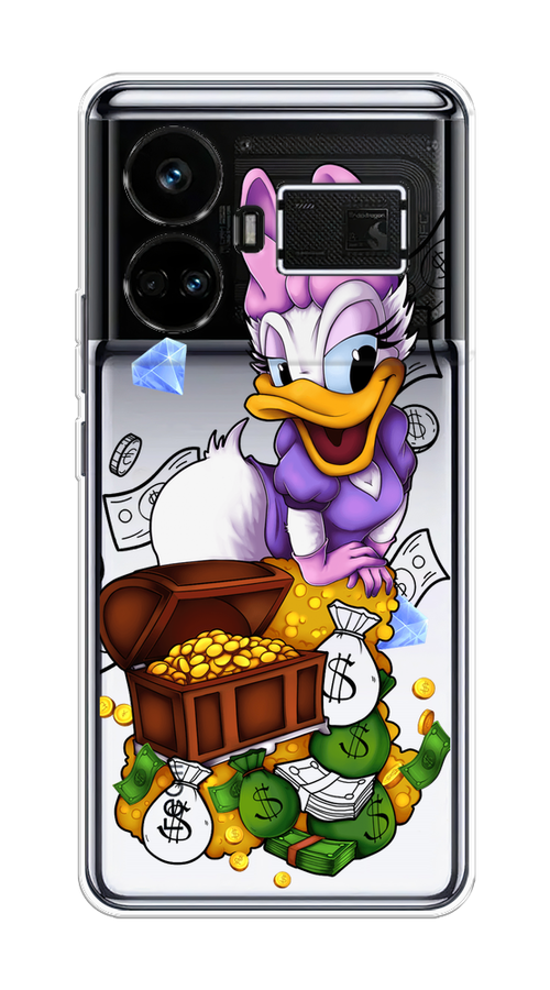 

Чехол на Realme GT5 "Rich Daisy Duck", Коричневый;белый;фиолетовый, 2515050-1