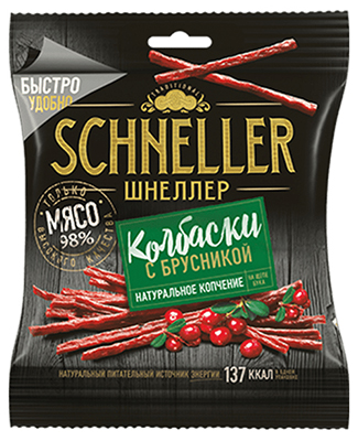 Колбаски Schneller с брусникой 40 г