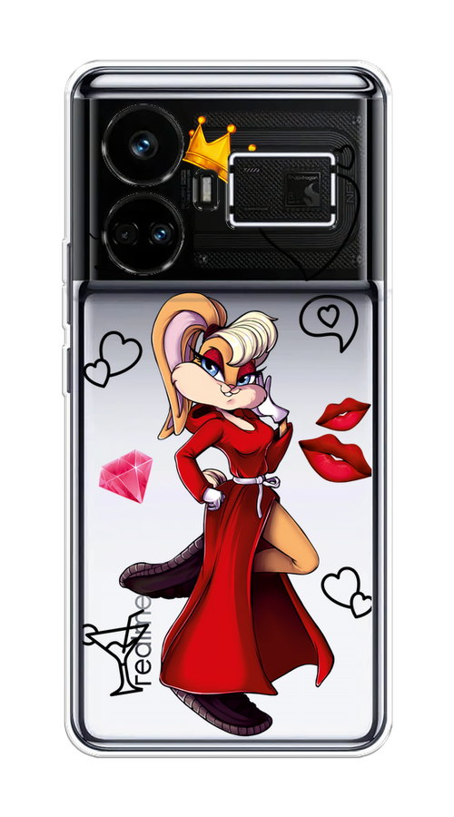 

Чехол на Realme GT5 "Rich Lola Bunny", Красный;бежевый;оранжевый, 2515050-1